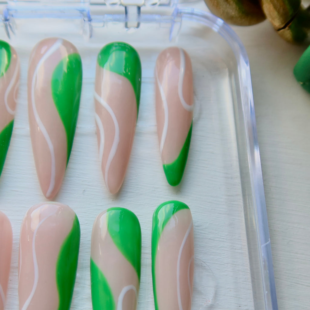 Bottega Green Swirls