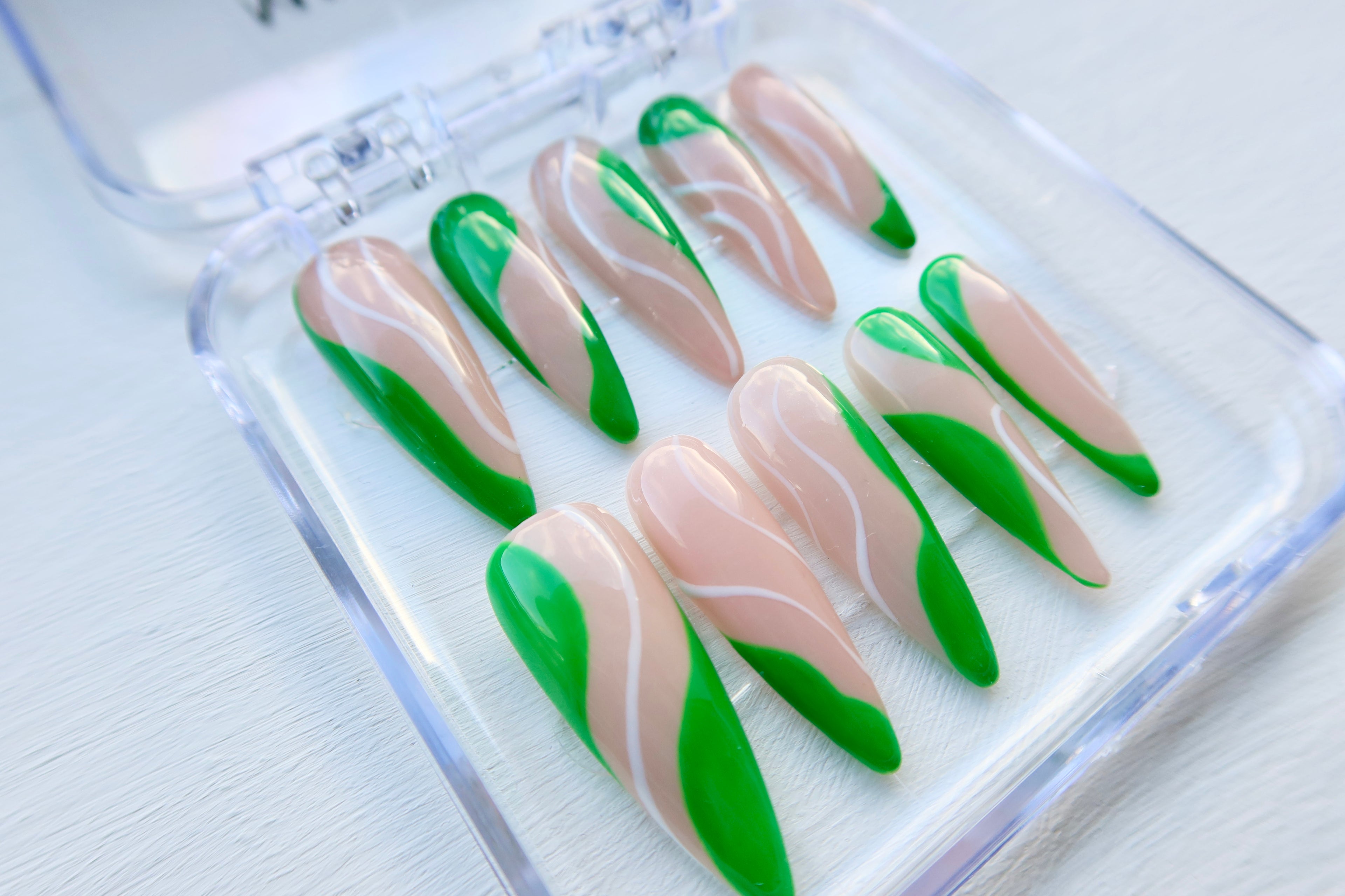 Bottega Green Swirls