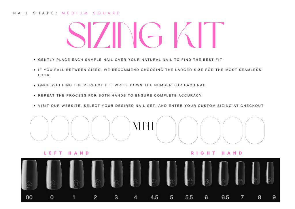 MNI Nail Sample Sizing Kit